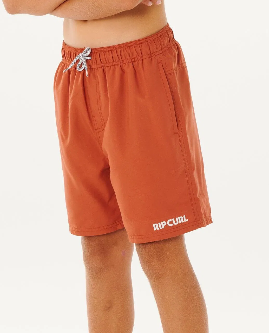 Детские шорты для мальчиков с эластичным поясом Streamline Offset Volley Boardshort Rip Curl, Baked Clay — фото 2