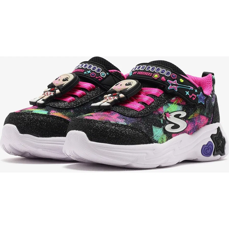 Детские кроссовки с принтом Skech Squad Skechers, Черный — фото 3