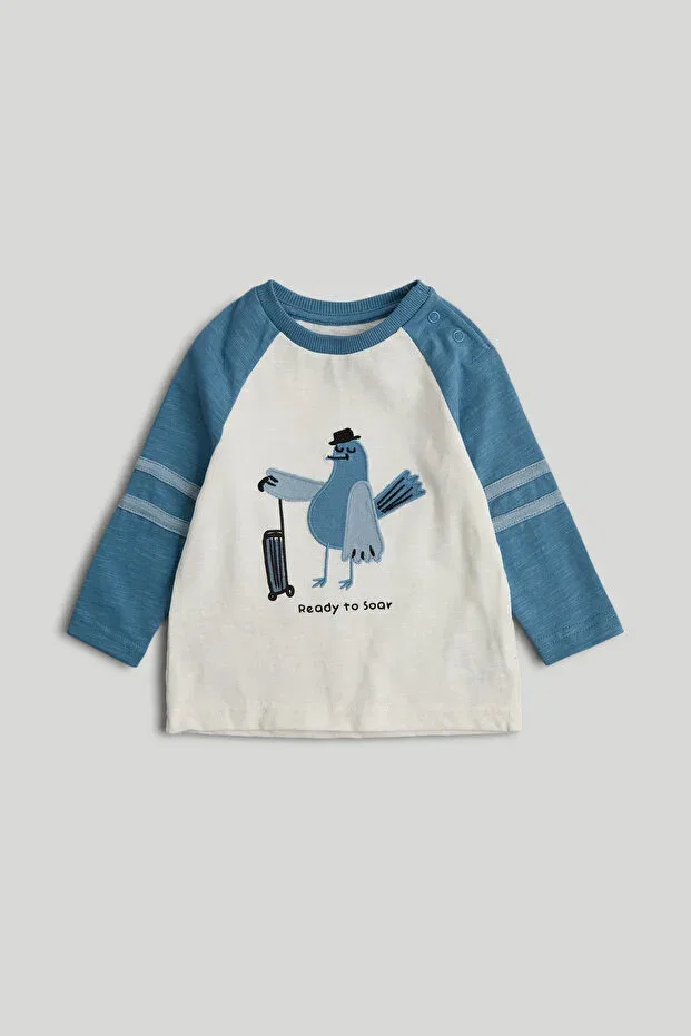 Детская футболка с длинным рукавом Mothercare, Blue