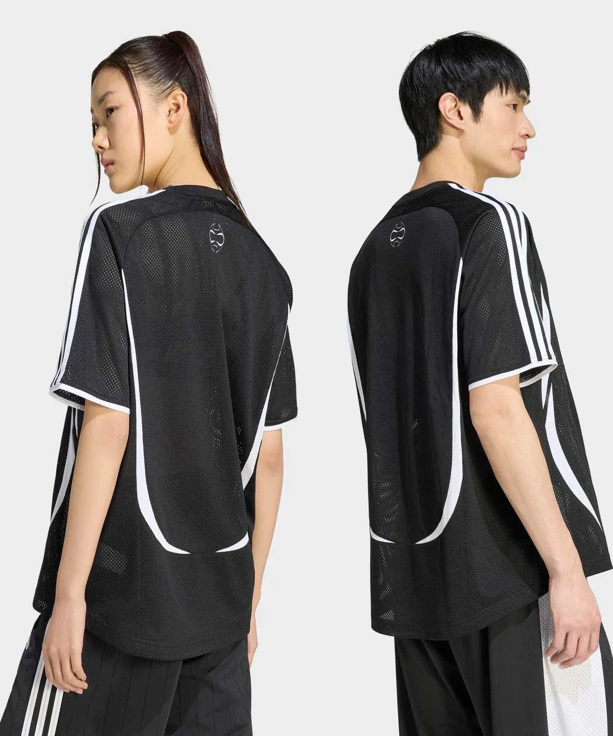 Мужская футболка с принтом Team Geist Mesh Jersey Adidas, Черный — фото 2