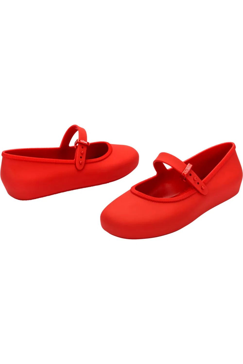Детские балетки водонепроницаемые с ремешком Soft Ballerina Mary Jane Mini Melissa, красный — фото 3