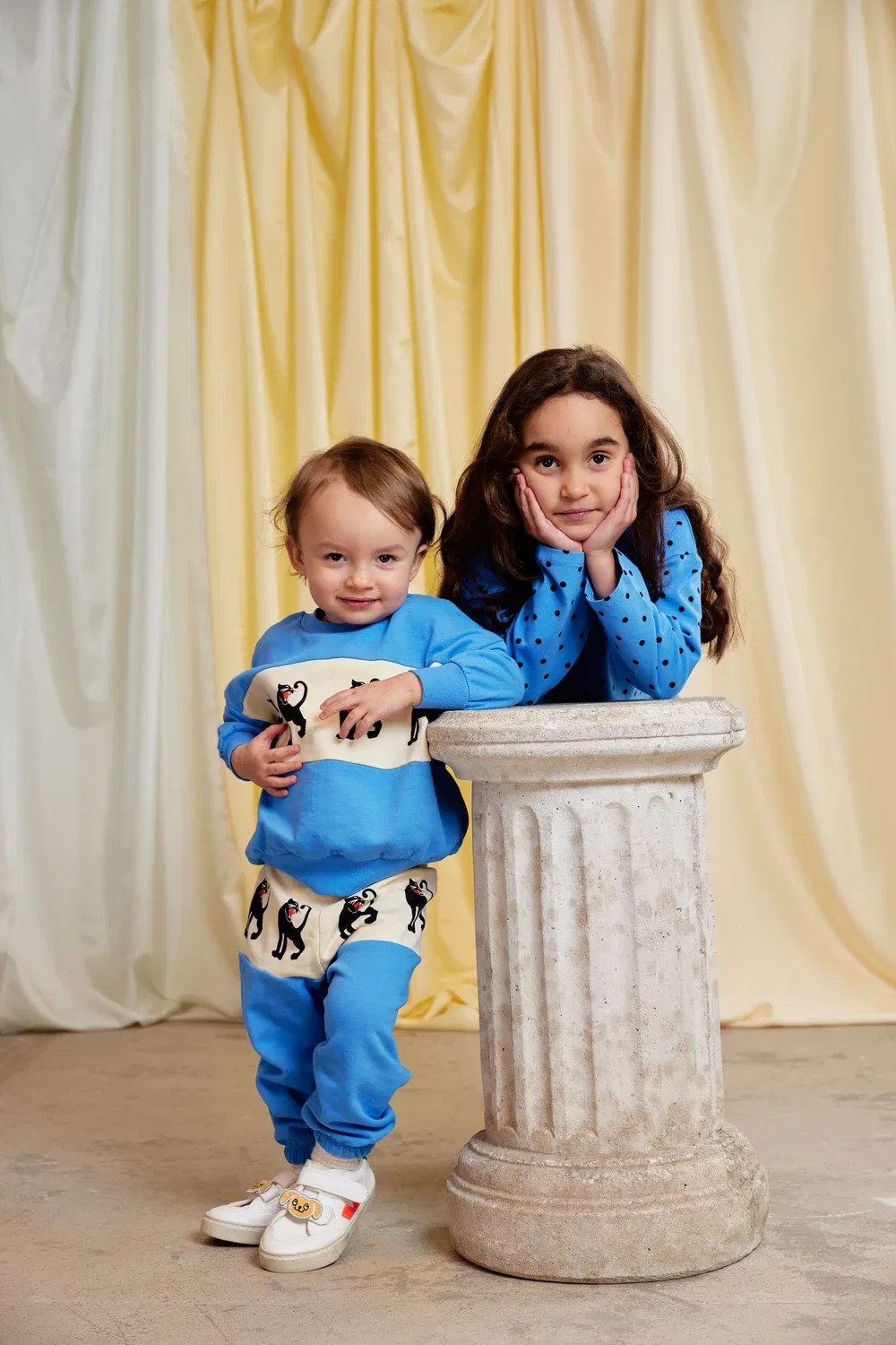 Футболка хлопковая с принтом Mini Rodini, синий — фото 4
