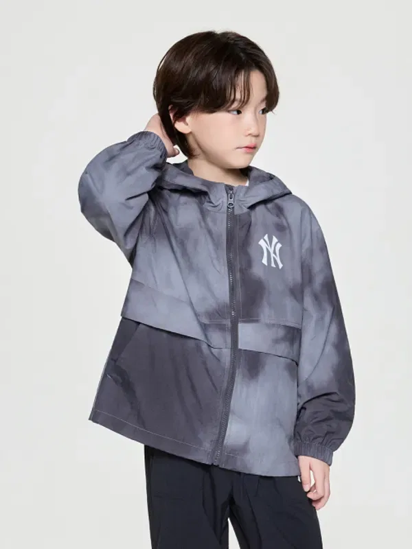 Ветровка стрит-стиль, Ny Mlb Kids, темно-серый — фото 4