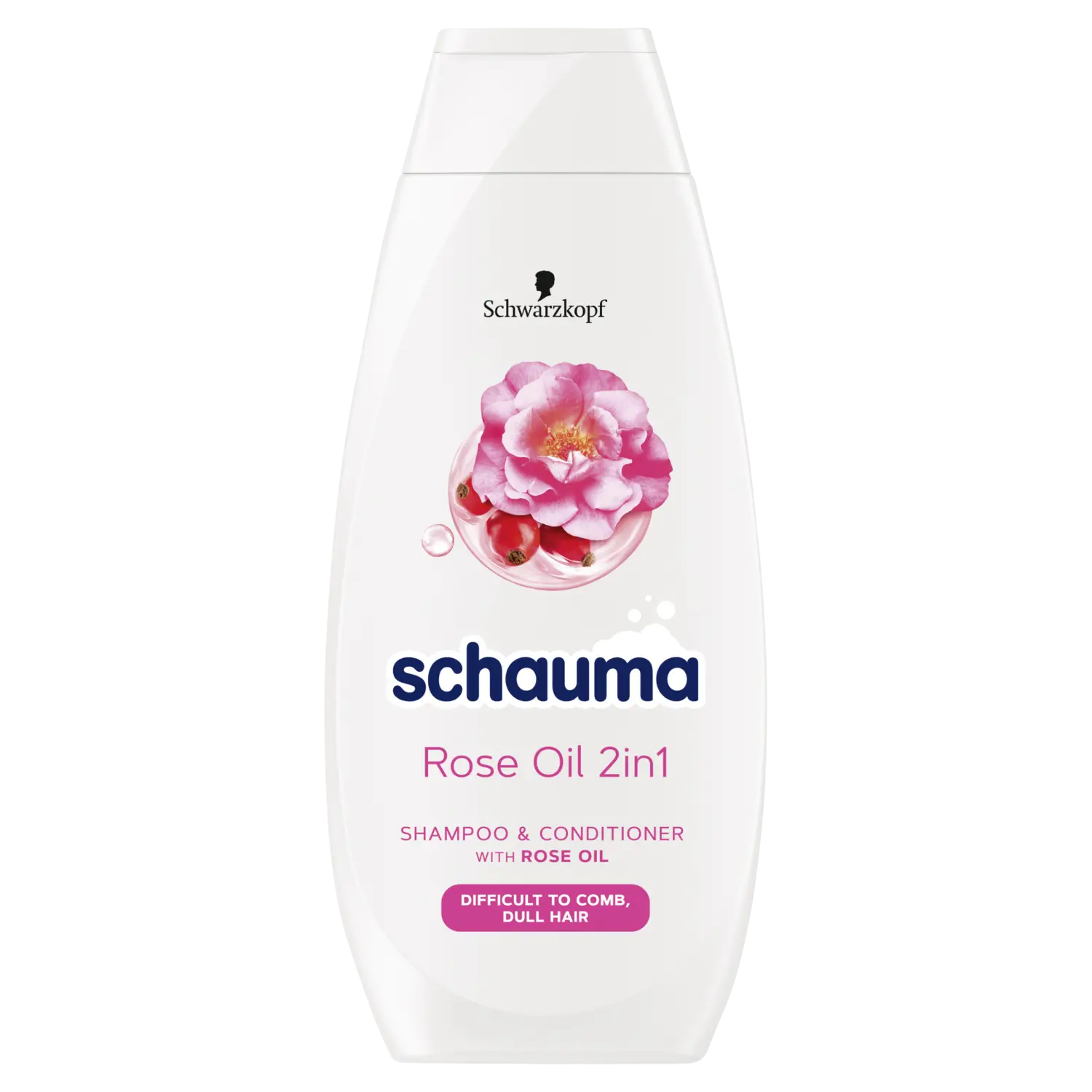 

Schauma Rose Oil 2in1 шампунь и кондиционер для спутанных и тусклых волос, 400 мл