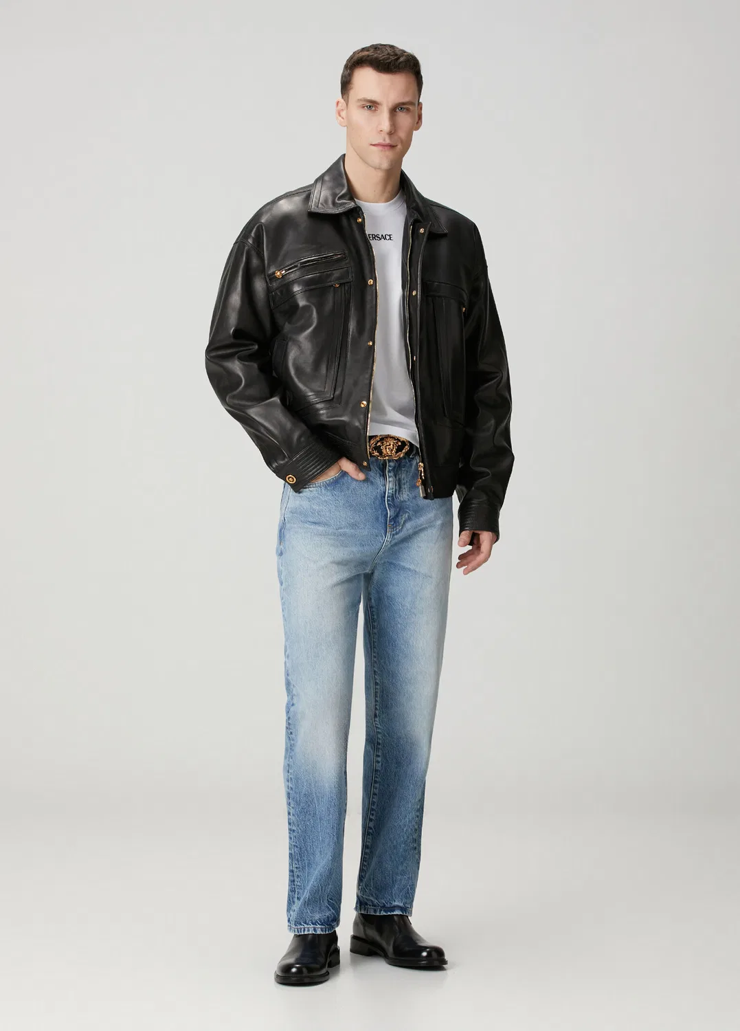 Футболка Slim Fit Versace, белый — фото 2