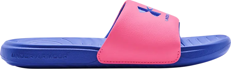 

Сандалии Under Armour Ansa Fixed Slide GS Pink Punk Versa Blue, розовый