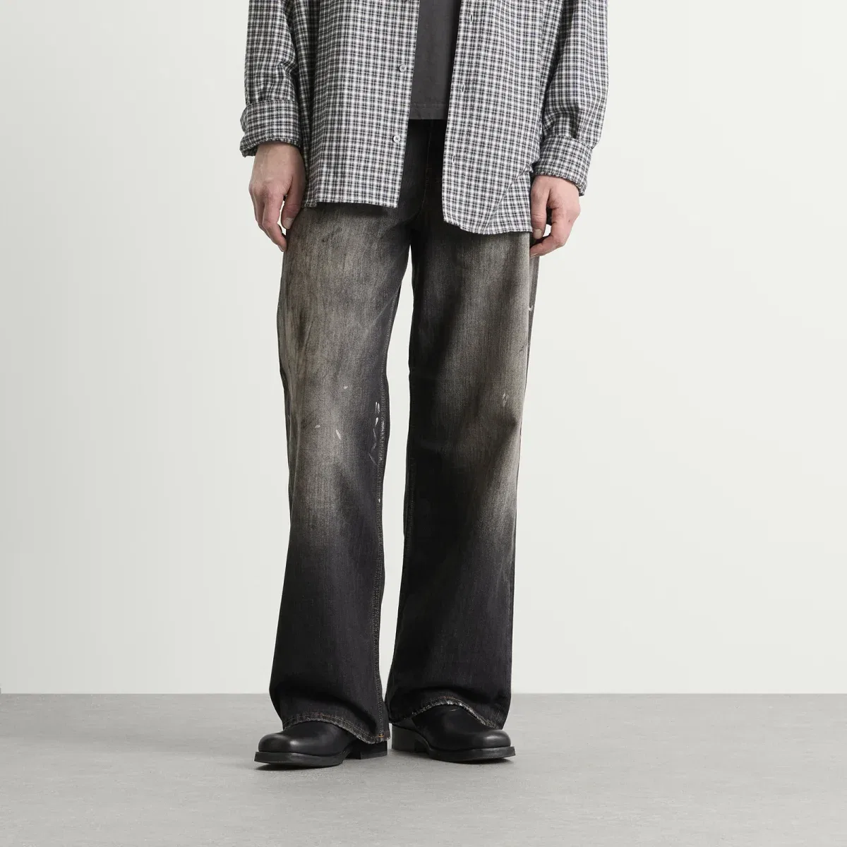 Джинсы свободного кроя 1981 Acne Studios, Black — фото 2