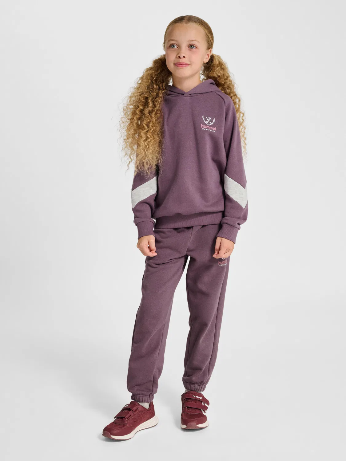 Детское худи свободного кроя с регланом Hmljr Loose Hummel, Grau — фото 3