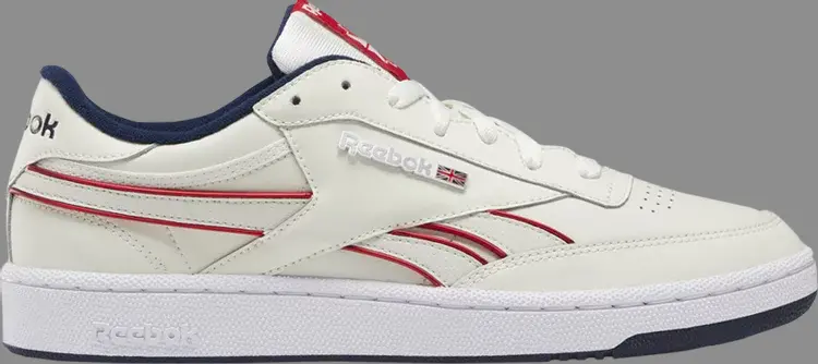 

Кроссовки club c revenge plus 'chalk navy red' Reebok, белый