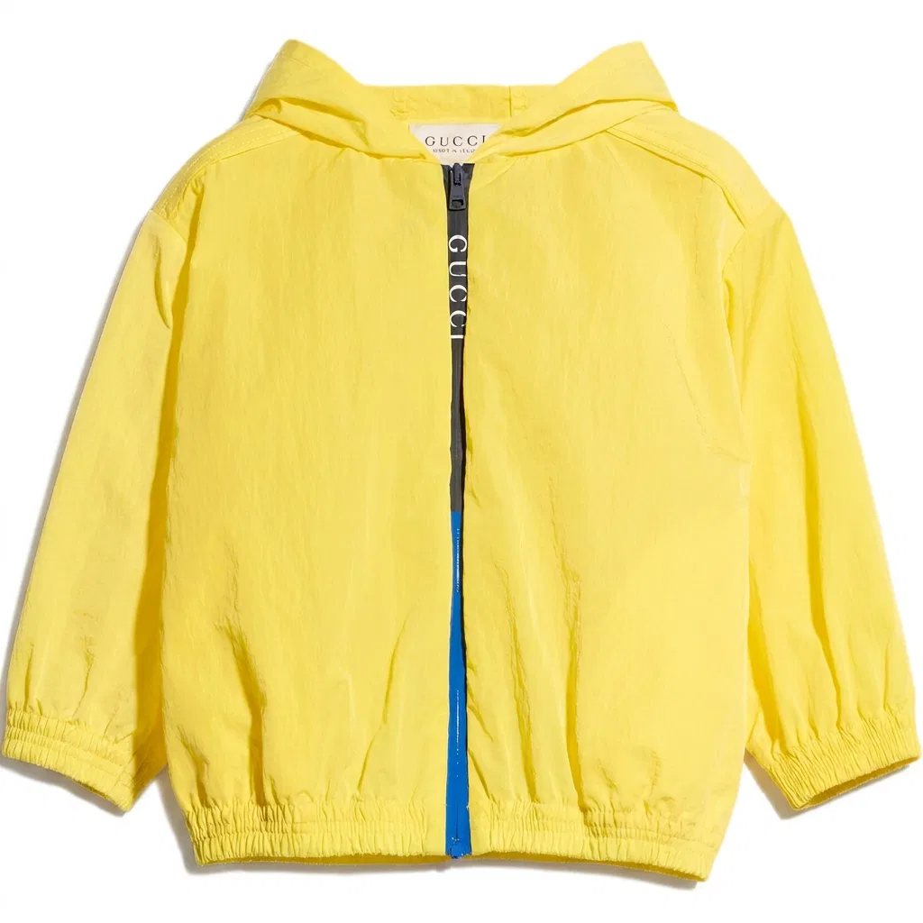 Детская куртка с капюшоном Yellow GUCCI