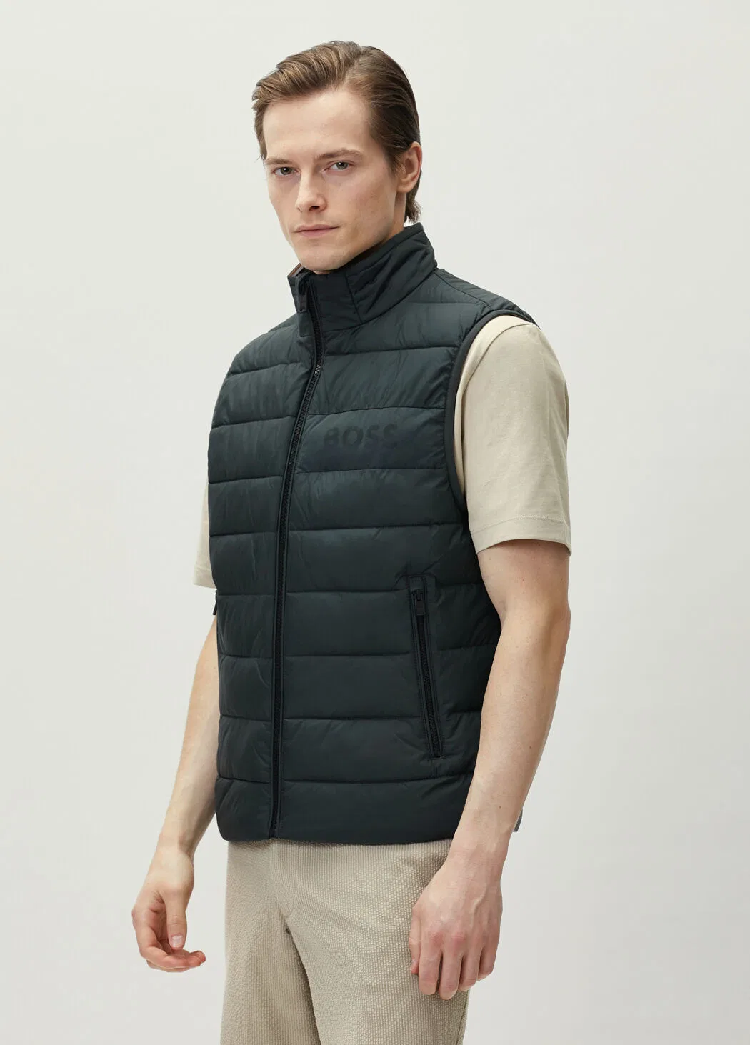 Спортивная жилетка Boss Cenito, light green — фото 3
