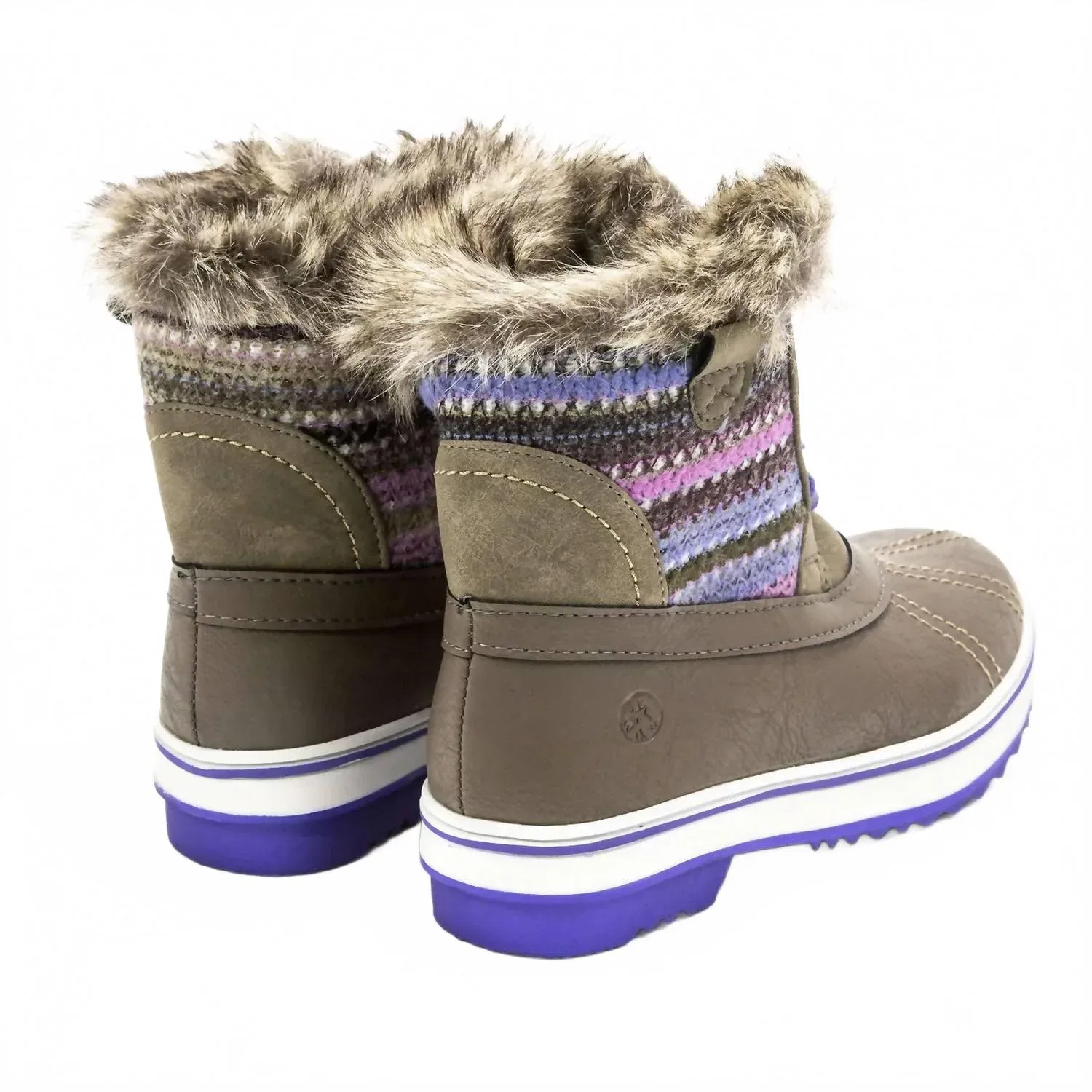 Детские зимние ботинки для девочек с искусственным мехом Brookelle Snow Boot Northside, Stone — фото 3