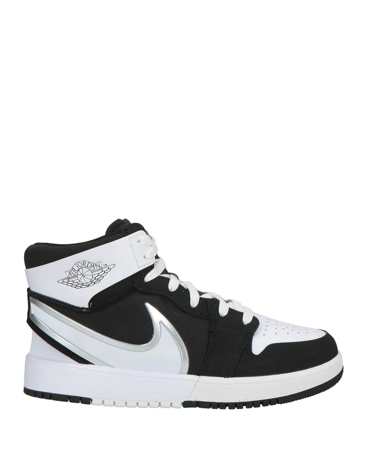 Детские кроссовки для мальчиков высокие с брендовым логотипом Air Jordan 1 Mid Rm EasyOn, Jordan, белый