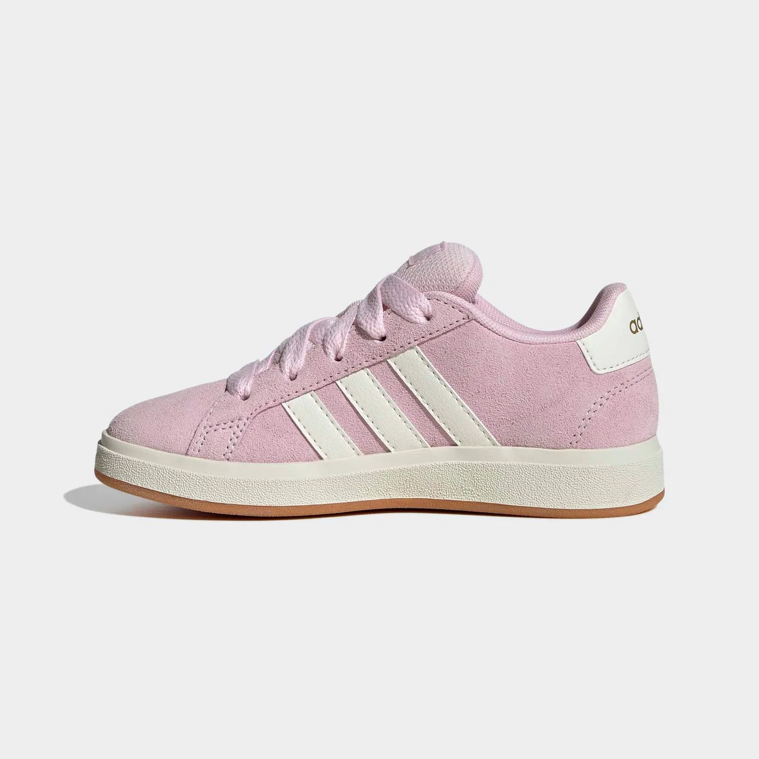 Детские кеды с дизайном в стиле Campus 00 Adidas Sportswear, Clear Pink/Off White — фото 3