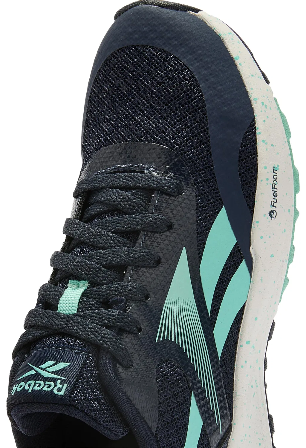 Детские кроссовки для девочек с принтом Energen Run Reebok, Vectornavy Alaqua White — фото 3