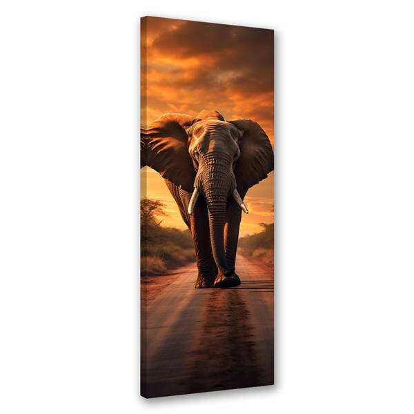 

Картина арт-принт KUNSTLOFT Elephant in Sunset, оранжевый