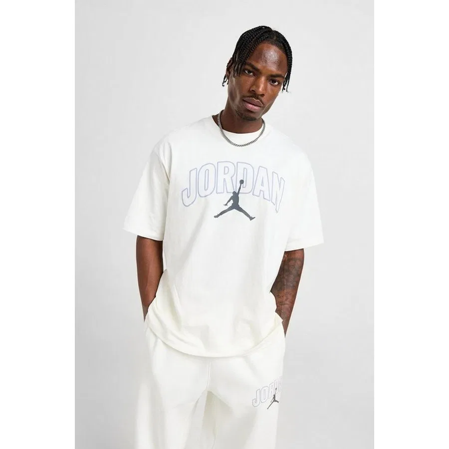 Футболка с коротким рукавом Jordan Flight Essential SS Crew Nike, Кремовый