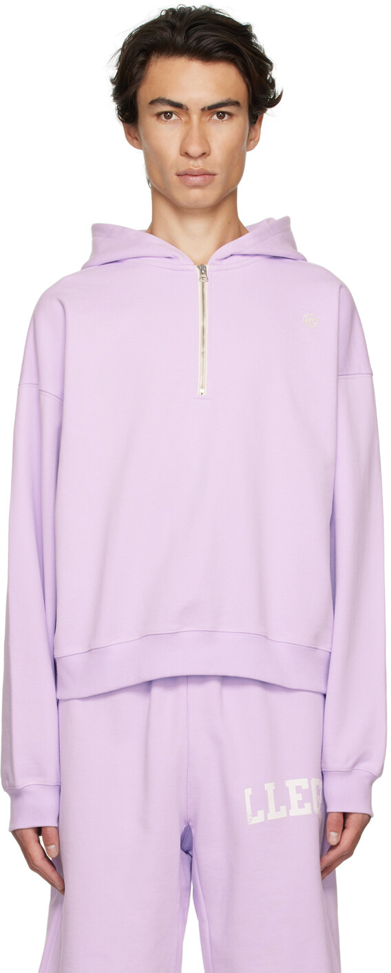 

SSENSE Эксклюзивная фиолетовая худи с молнией до половины Recto, Фиолетовый, SSENSE Эксклюзивная фиолетовая худи с молнией до половины Recto