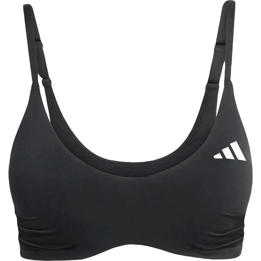 Спортивный бюстгальтер с легкой поддержкой Optime Essentials Workout adidas, Черный — фото 3