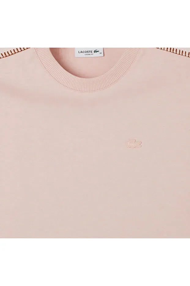 Футболка Lacoste Ady, свободного кроя, розовый — фото 4