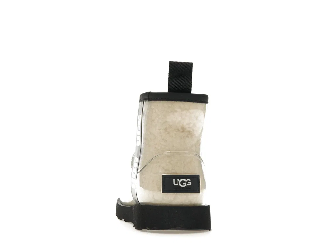 Детские ботинки с коротким голенищем UGG Classic Clear Mini II Boot, Natural Black — фото 4