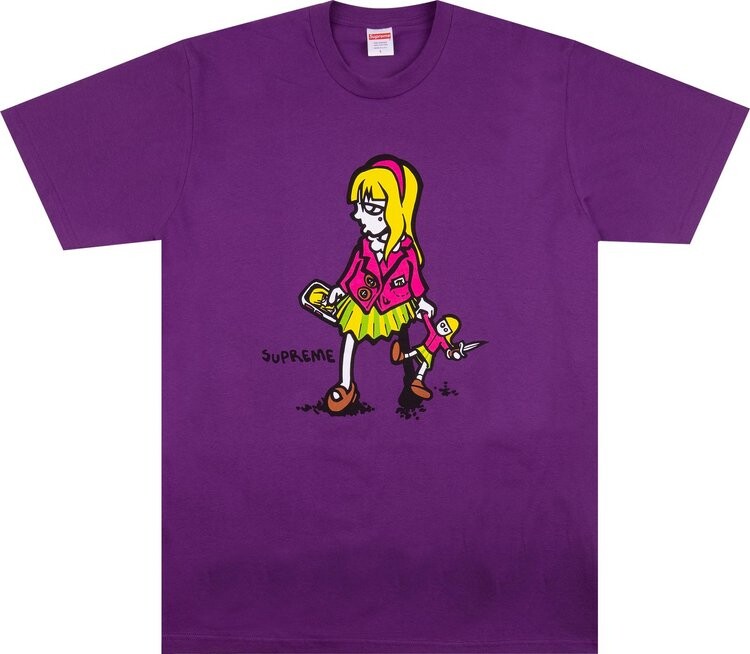 

Футболка Supreme Suzie Switchblade Tee 'Purple', фиолетовый