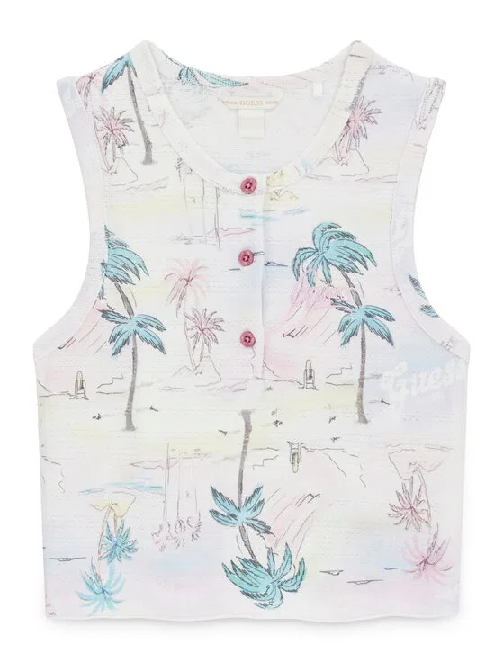 Майка slim fit Guess, мультиколор