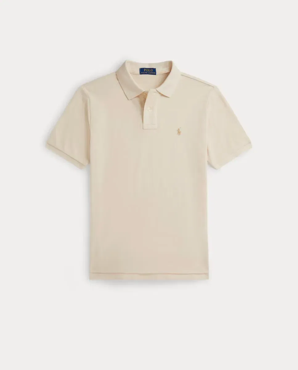 Детское поло для мальчиков из пике Polo Ralph Lauren, Cream