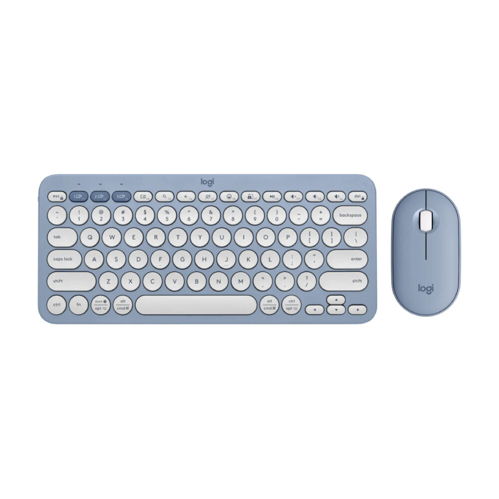 

Комплект периферии Logitech PEBBLE 2 (клавиатура + мышь), синий