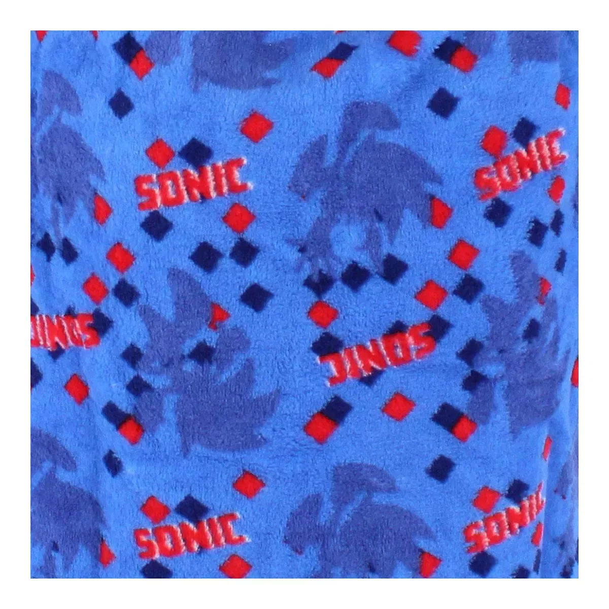 Детский халат с капюшоном с принтом Sonic Textiel Trade, Blue — фото 4