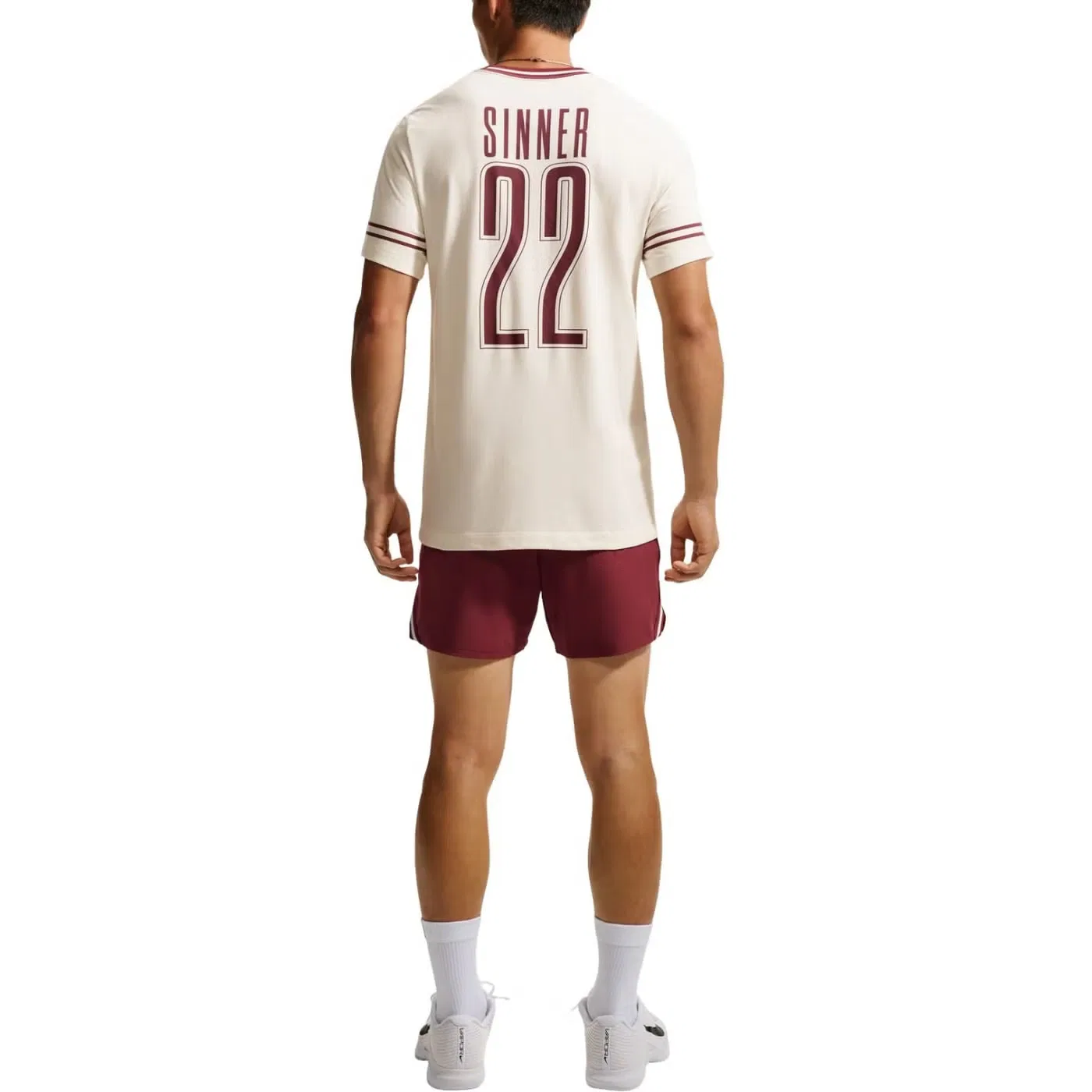 Футболка с принтом Jannik Sinner Nike, бледно-сливочный — фото 3