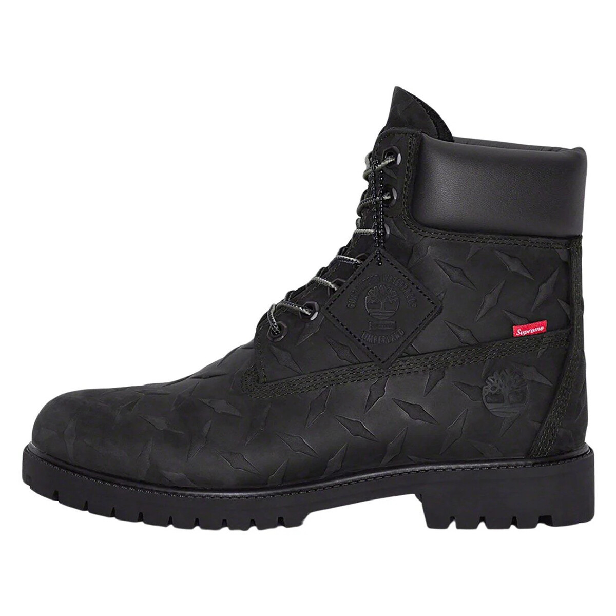 

Ботинки Timberland x Supreme 6 Inch Premium Waterproof 'Embossed Diamond Plate', черный