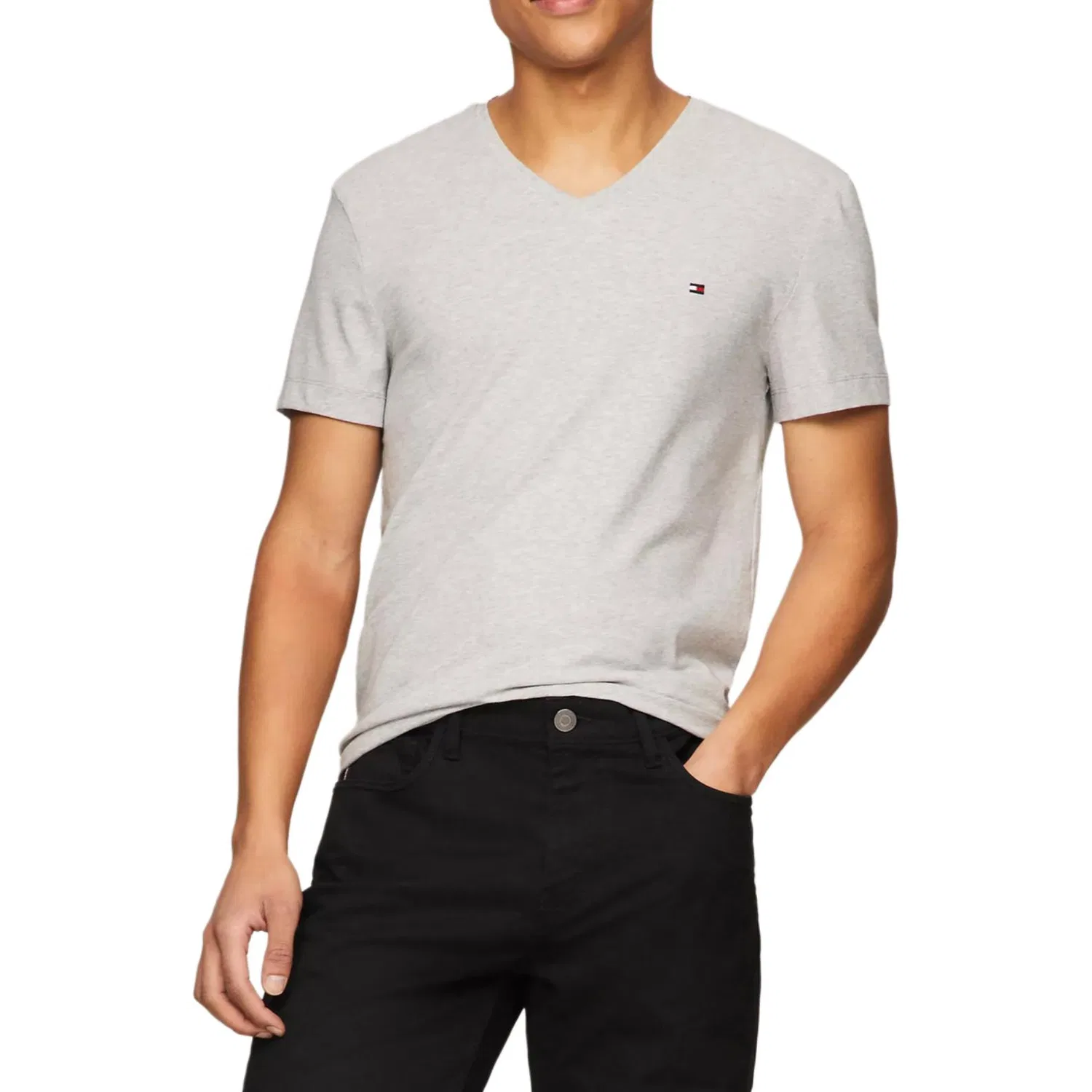 Футболка с V-образным вырезом Tommy Hilfiger, Gray Mixed Color