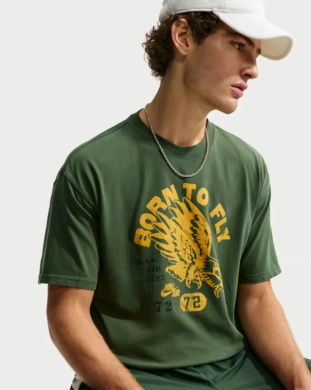 Мужская футболка Nike Sportswear Max90, Fir/University Gold — фото 3