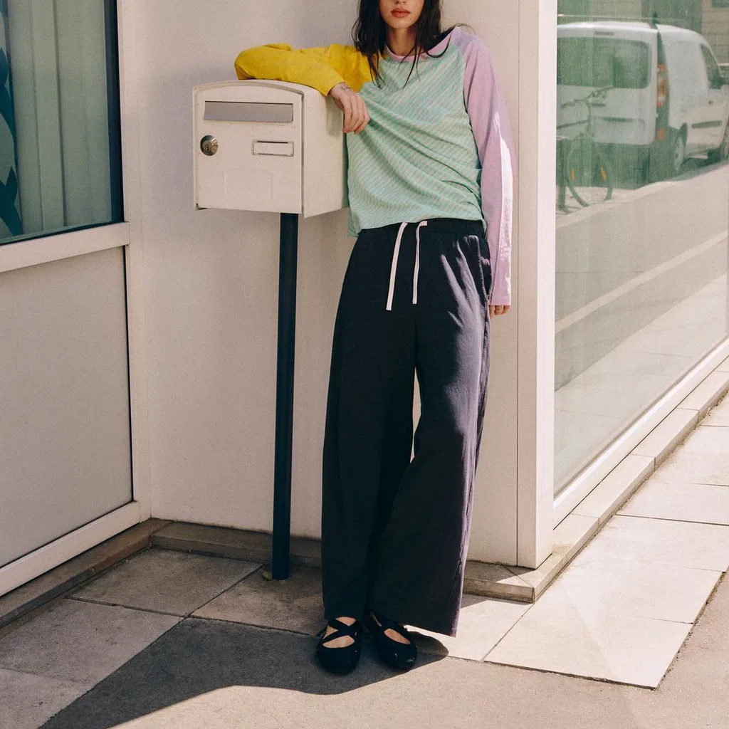 Женская футболка с круглым вырезом Light Green ZARA, Light Green — фото 4