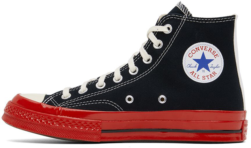 Черно-красные кроссовки Converse Edition Chuck 70 Comme des Garçons Play — фото 3