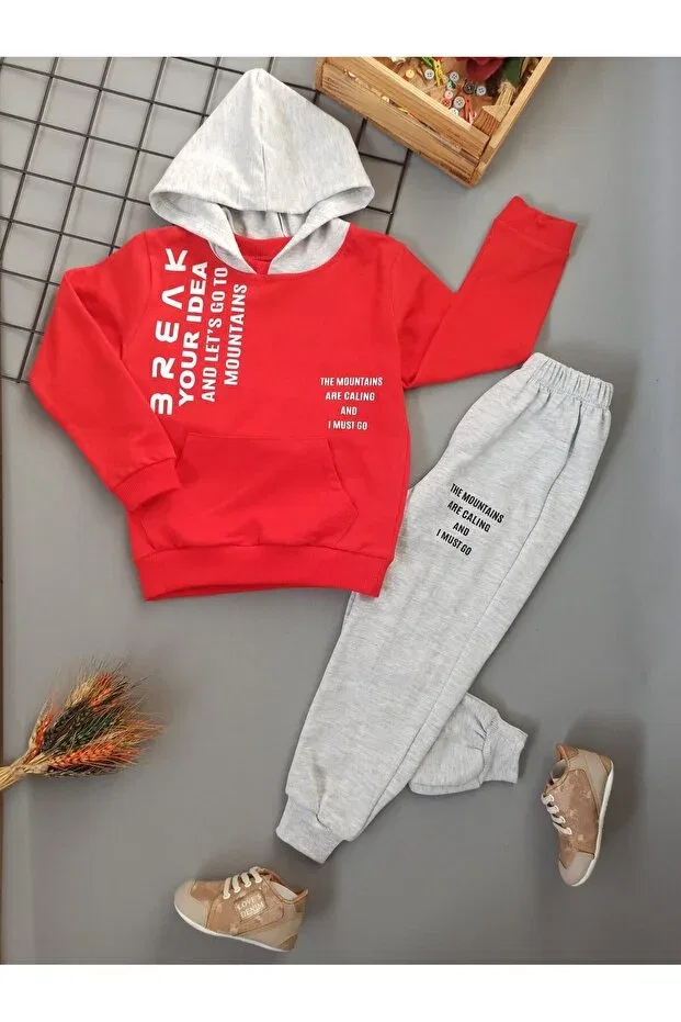 Детский спортивный комплект с принтом Sportswear Dubi Baby, Red