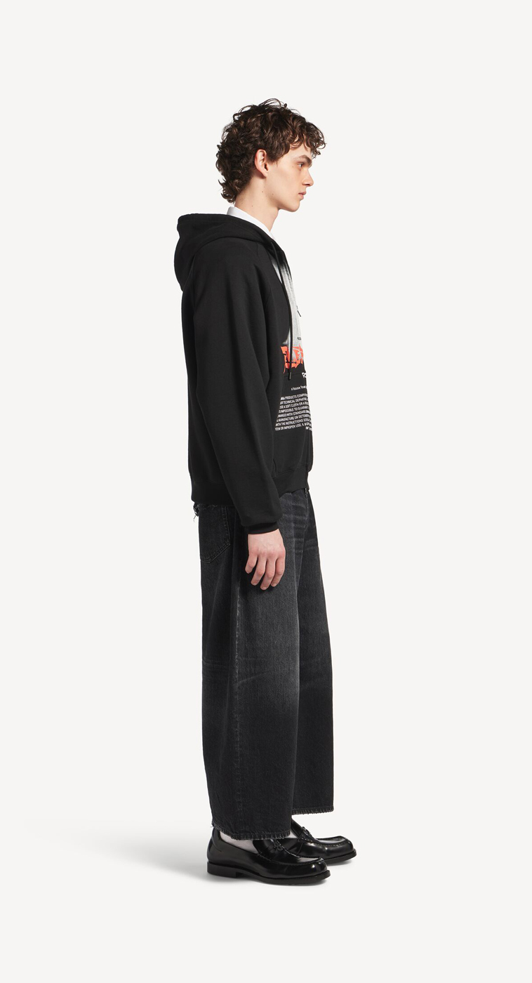 Толстовка Balenciaga The Door Oversized Zip-up, черный — фото 3