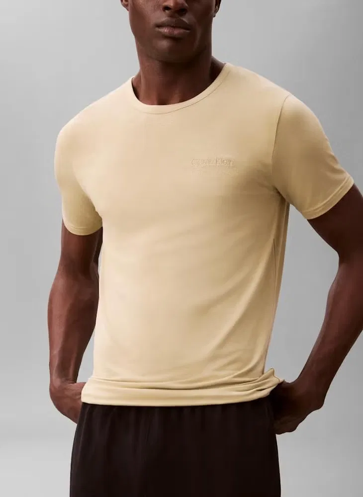Футболка для отдыха с коротким рукавом Ultra Soft Modal Calvin Klein, шалфейный — фото 3