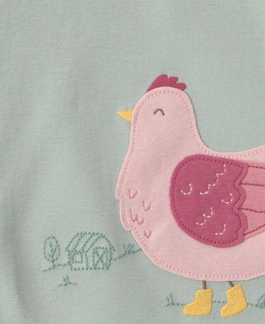Комплект пижам из 4 предметов с длинным рукавом и принтом Country Chicken Carter's, Green/Cream — фото 2