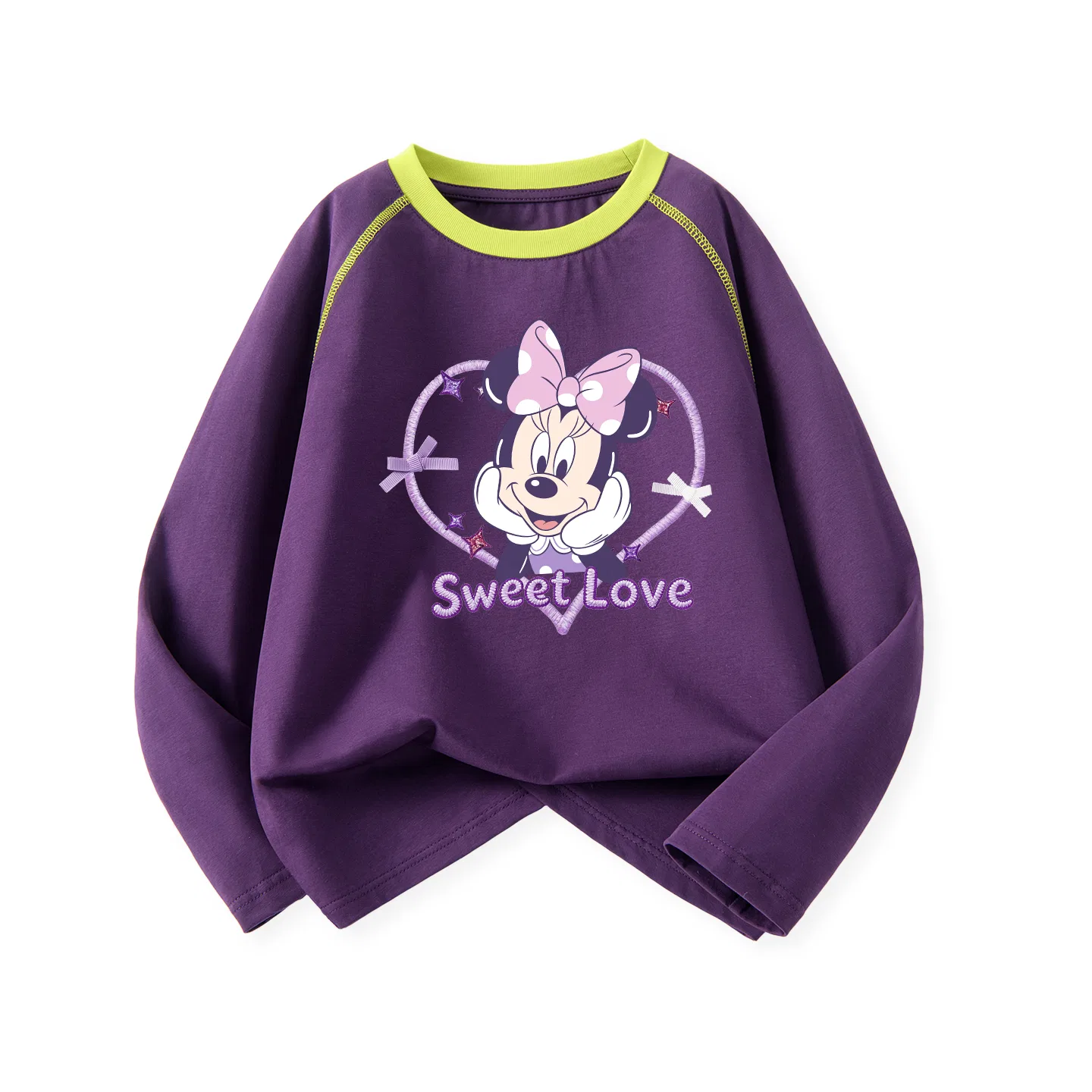 Детская футболка с длинным рукавом Disney, Цвет Dilemma Heart Mulberry Purple