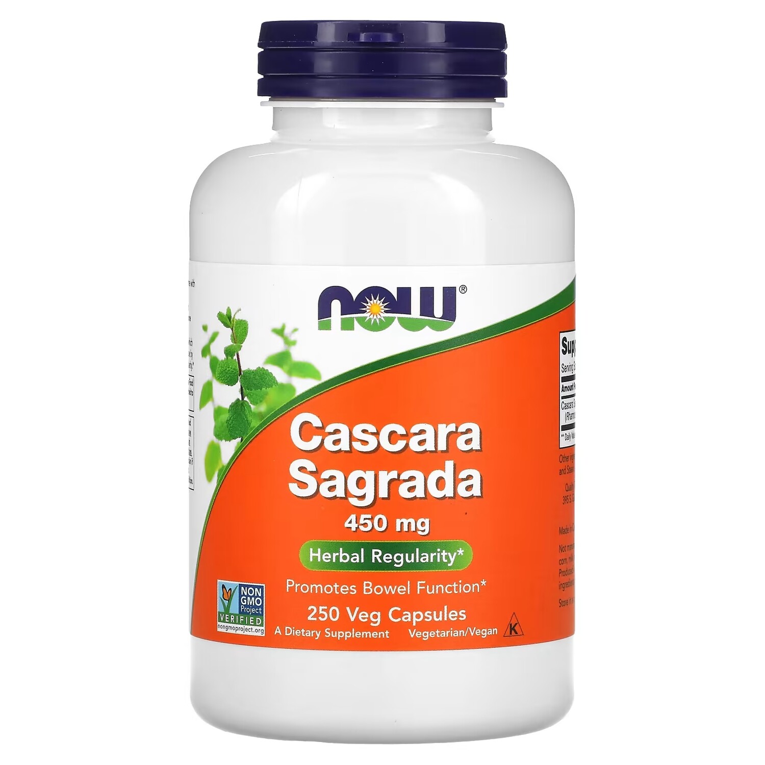 

Добавка NOW Foods Cascara Sagrada, 250 капсул