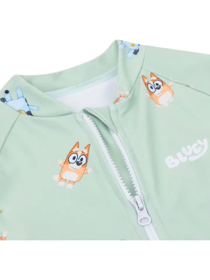 Купальный комбинезон с принтом Bluey Swim Essentials, зеленый — фото 3