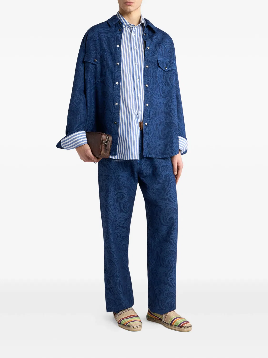 Рубашка из денима Etro, синий — фото 2