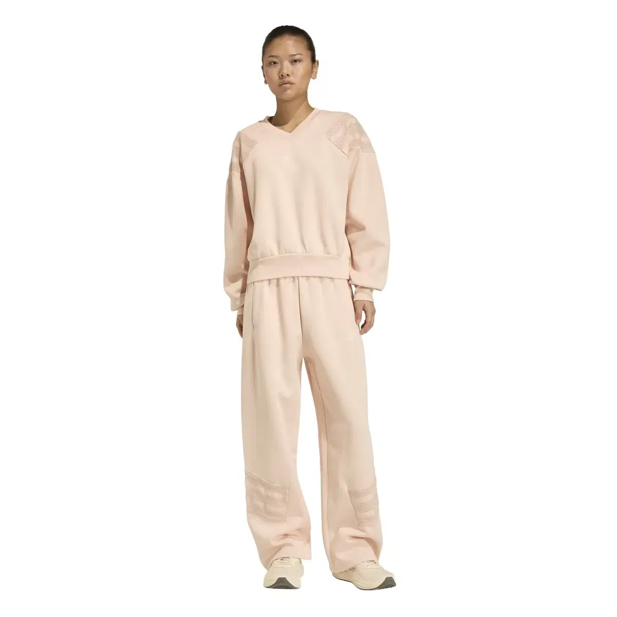 Женские спортивные штаны с тремя полосками adidas, Rosa — фото 4