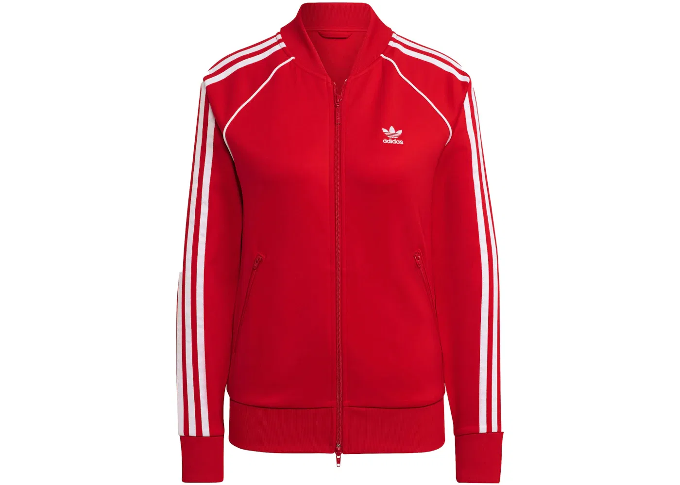 Женская куртка из переработанного полиэстера с длинным рукавом Adidas, Vivid Red