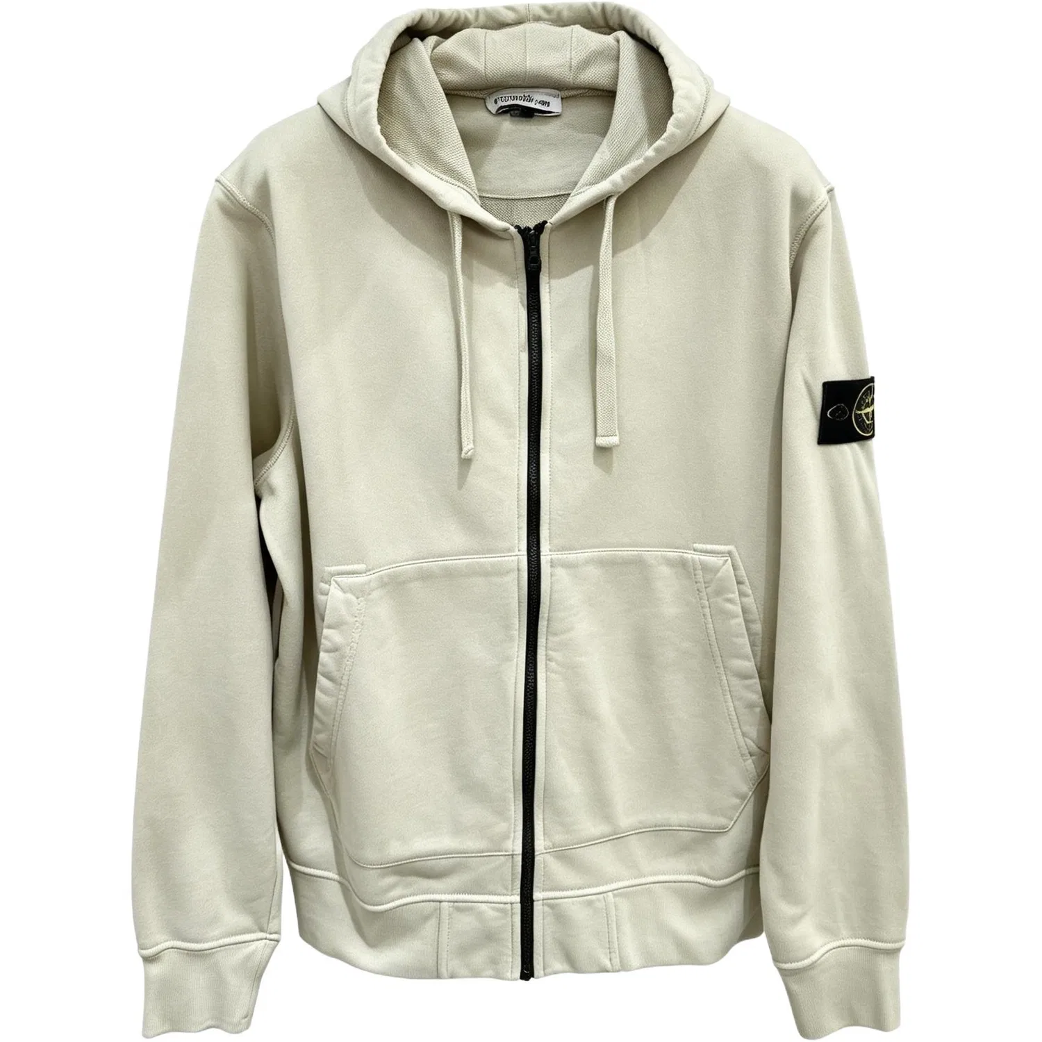 Мужская толстовка с капюшоном тонкий прямого кроя STONE ISLAND, Beige