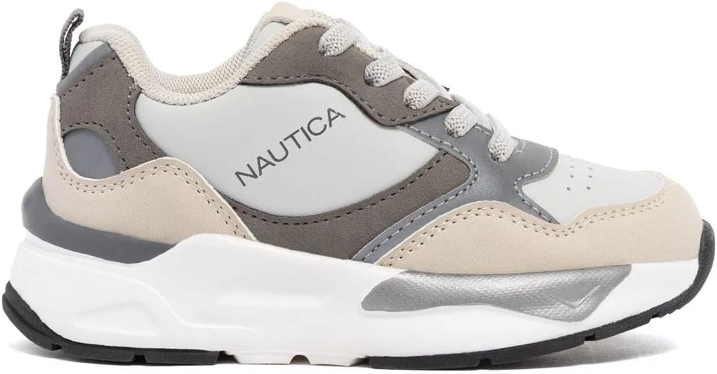 Детские кроссовки с легким дышащим сетчатым верхом Nautica, Grey Multi — фото 2