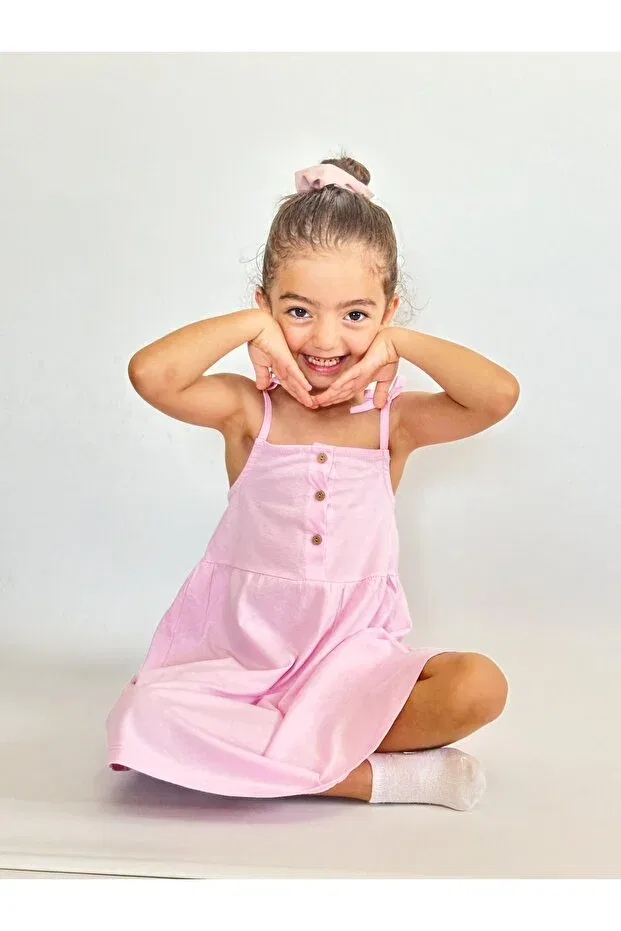Детское платье для девочек хлопковое Babymjuk, Pink