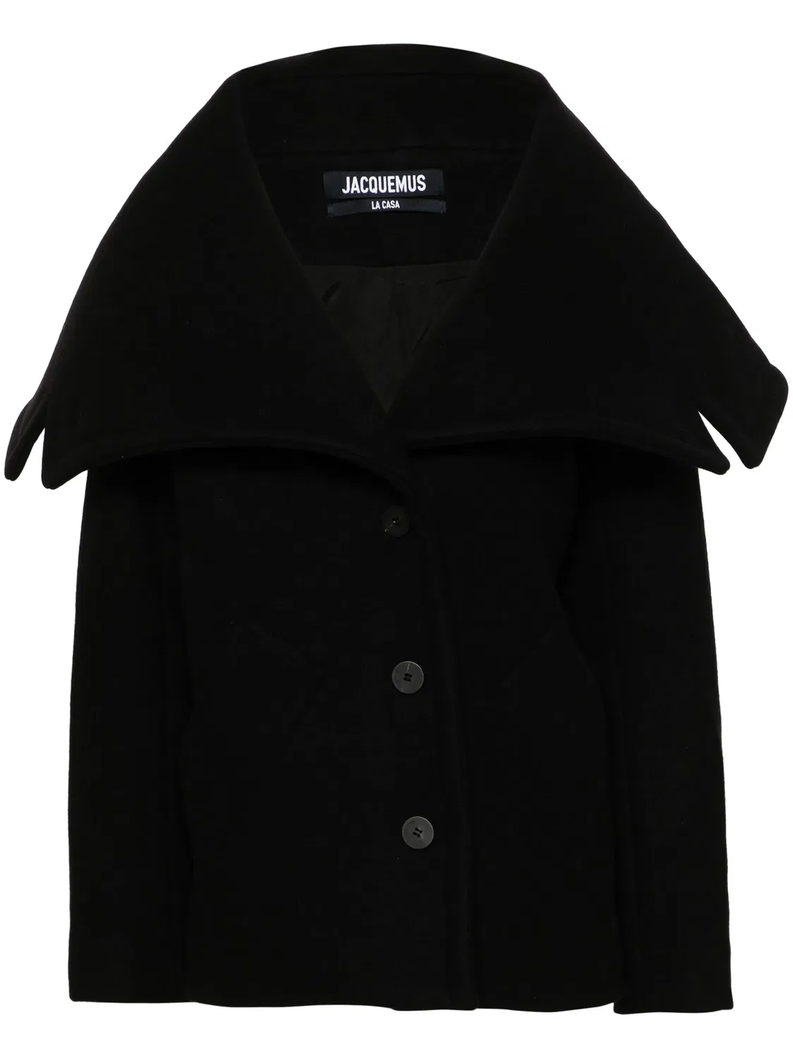 Пальто Le Caban Caruso Jacquemus, черный